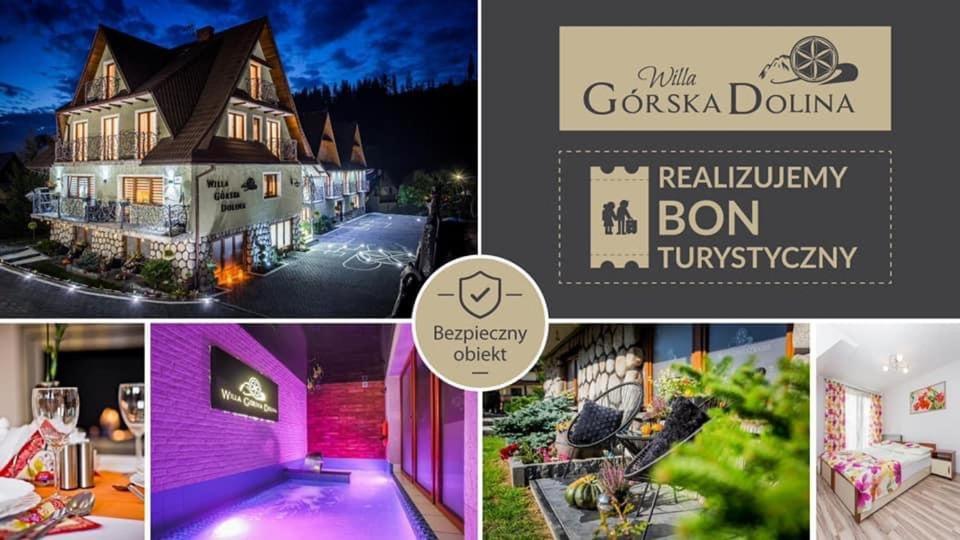 Willa Gorska Dolina Jacuzzi & Sauna Poronin Exterior foto